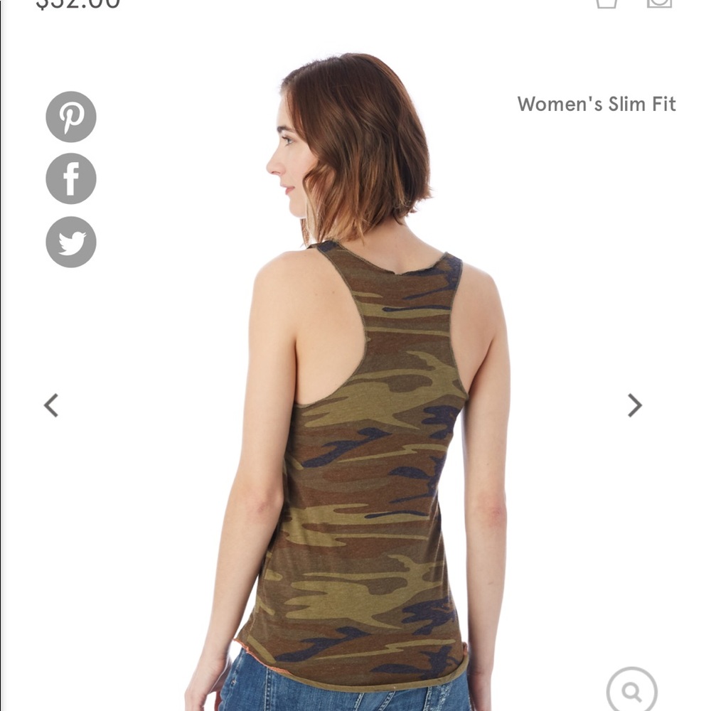 alternative apparel Meegs Camo Racerback EcoJersey